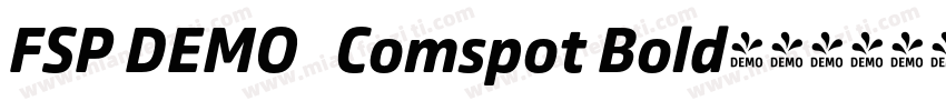 FSP DEMO   Comspot Bold字体转换